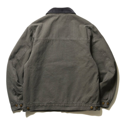 LZBN / OVAL LOGO PATCH CANVAS WORK JACKET (ASPHALT)