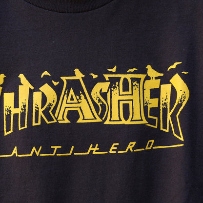 THRASHER X ANTIHERO / PIGEON MAG TEE (DARK CHOCOLATE)