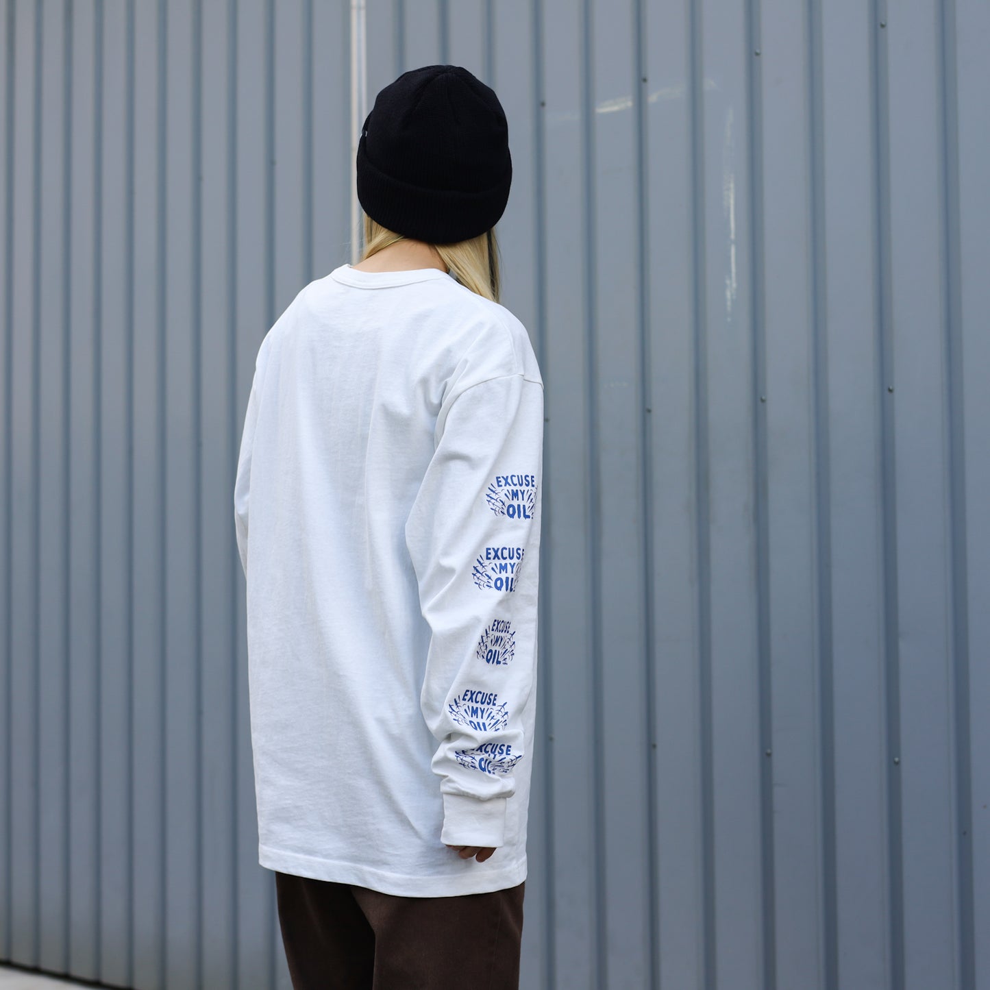 BLUCO / PRINT L/S TEE -OIL- (WHITE)