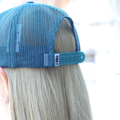 OBEY / OBEY FILE TRUCKER CAP (LEGION BLUE)