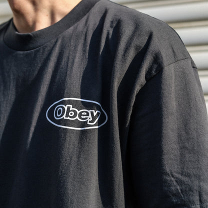 OBEY / OBEY REACTION CLASSIC TEE (VINTAGE BLACK)