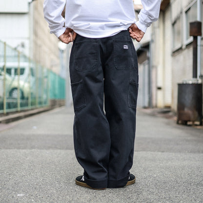 OBEY / BIG TIMER CARPENTER PANT (BLACK FADED WASH)