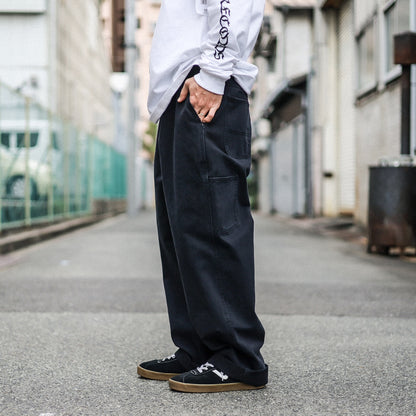OBEY / BIG TIMER CARPENTER PANT (BLACK FADED WASH)