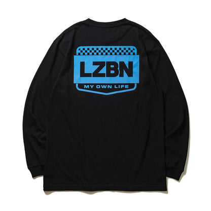 LZBN / WORKERS L/S TEE (BLACK/BLUE)