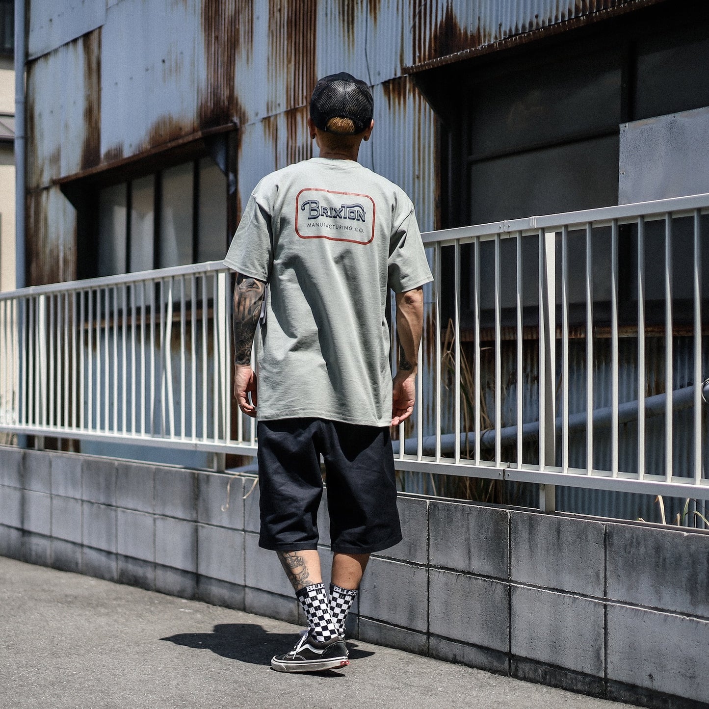 BRIXTON / GRADE S/S STD  (DESERT GREEN/DARK NAVY/AMBER TERRAIN)