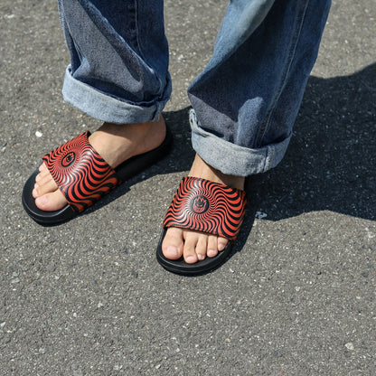 SPITFIRE / CLASSIC SWIRL SLIDE SANDAL (BLACK/RED)