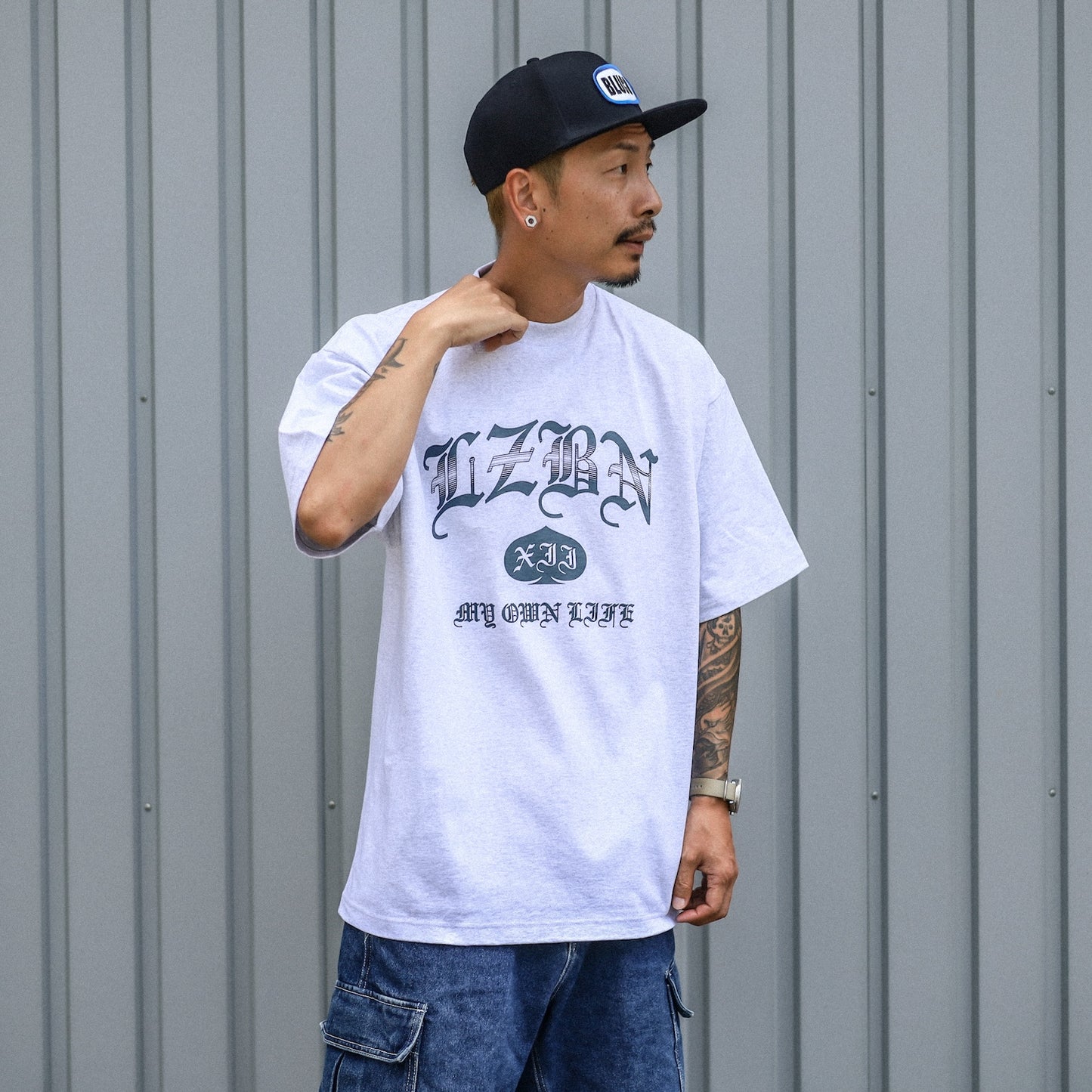 LZBN / OE COLLEGE HEAVYWEIGHT TEE (ASH)