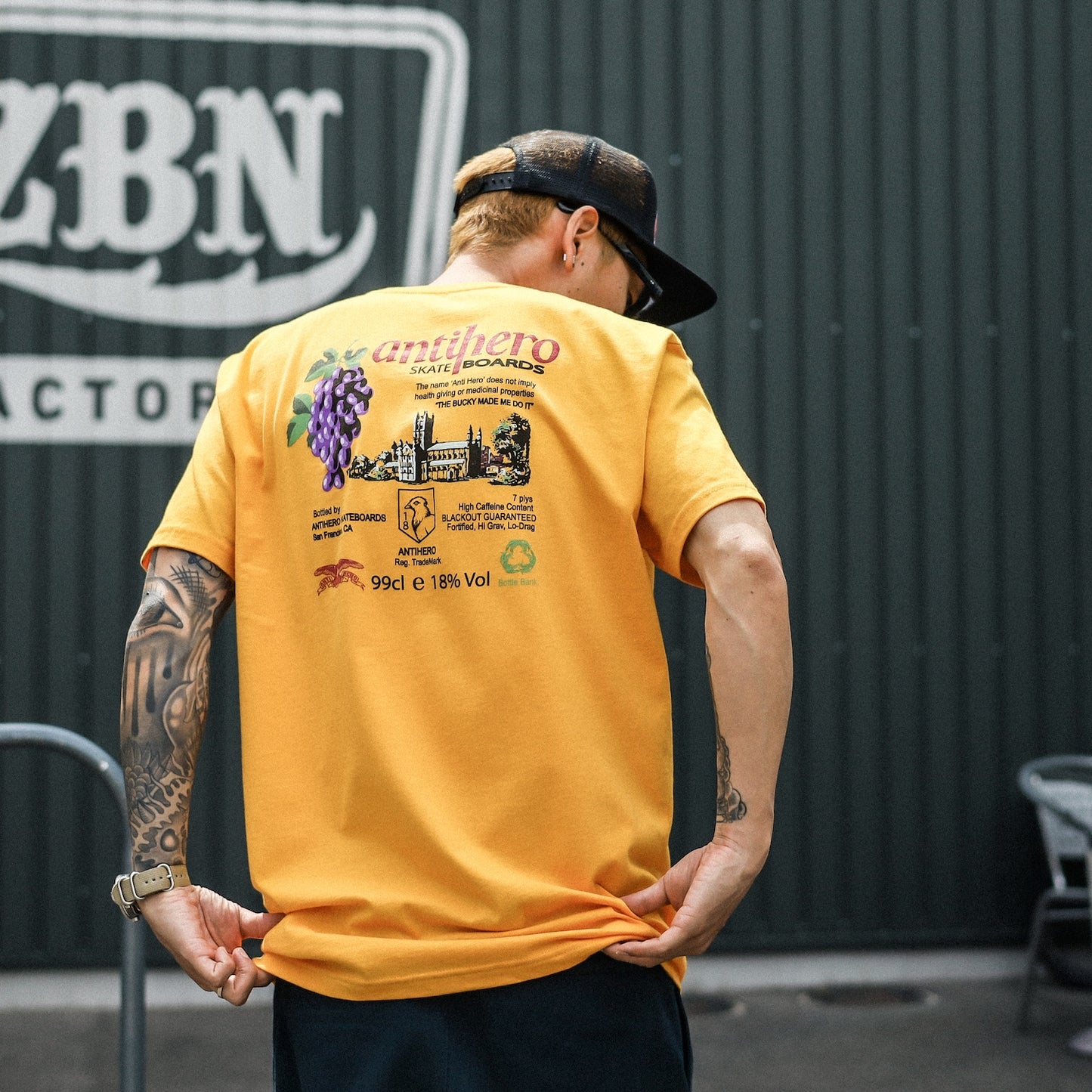 ANTIHERO / THE BUCKY S/S TEE (GOLD)