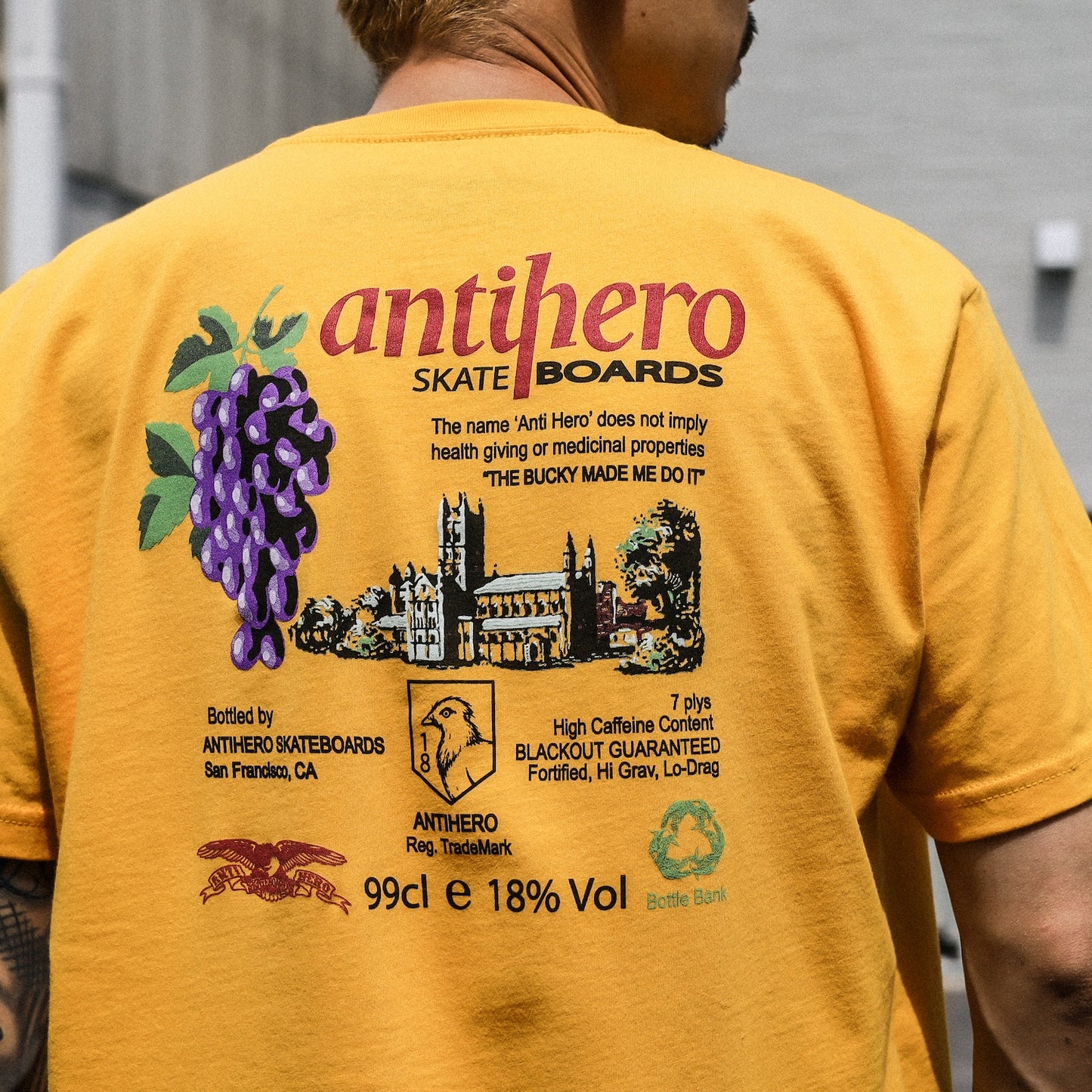 ANTIHERO / THE BUCKY S/S TEE (GOLD)