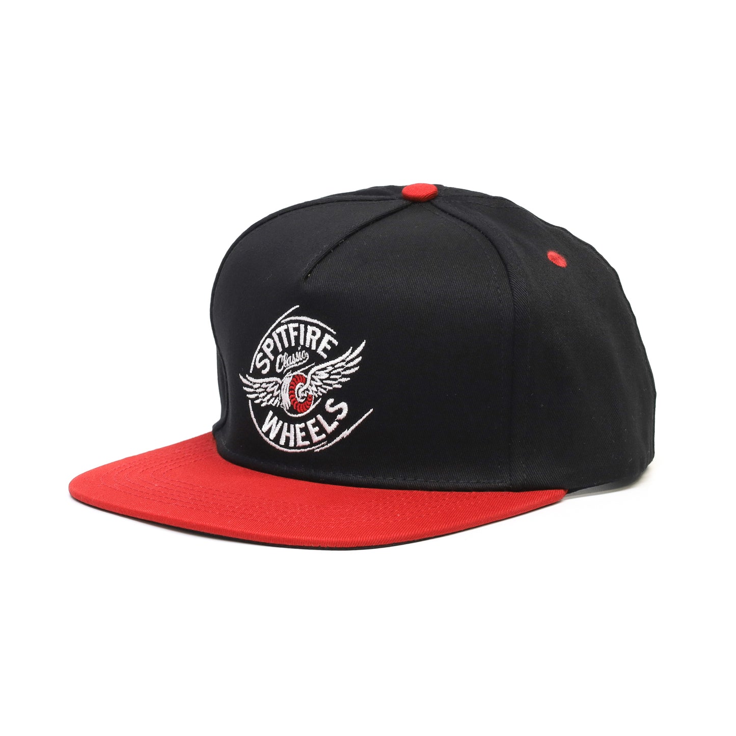 SPITFIRE / FLYING CLASSIC SNAPBACK CAP (BLACK/RED)