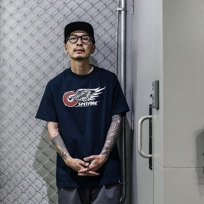 SPITFIRE / CLASSIC WING S/S TEE (TRUE NAVY)