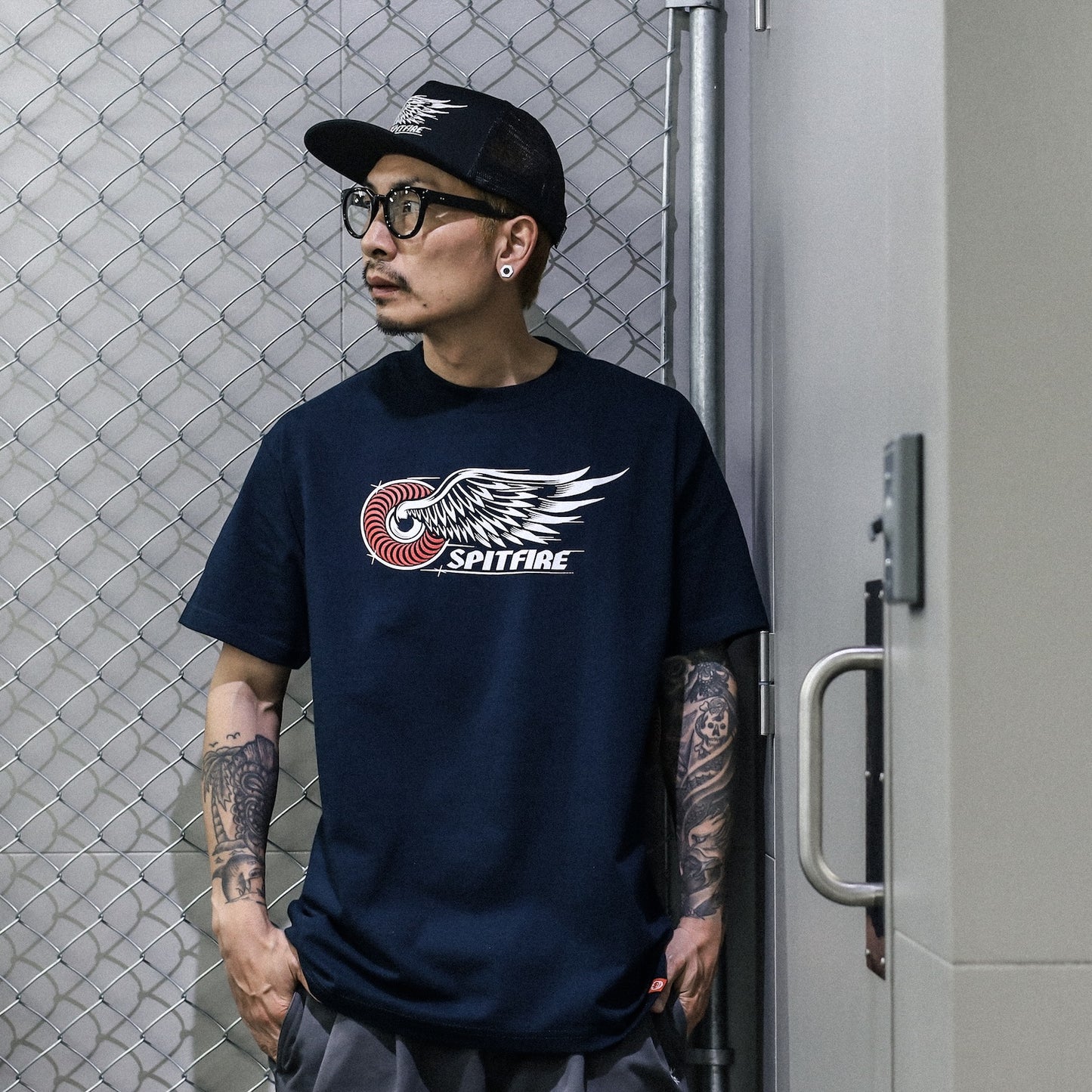 SPITFIRE / CLASSIC WING S/S TEE (TRUE NAVY)