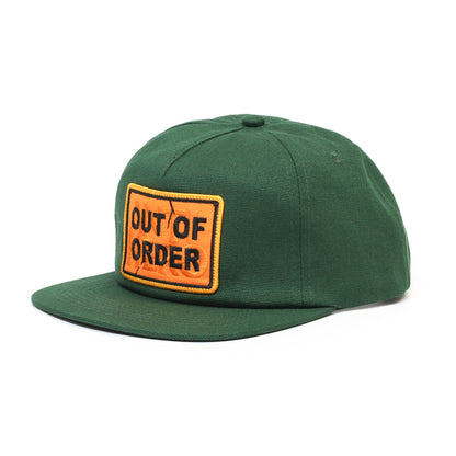 ANTIHERO / OUT OF ORDER SNAPBACK CAP (FOREST GREEN/ORANGE)