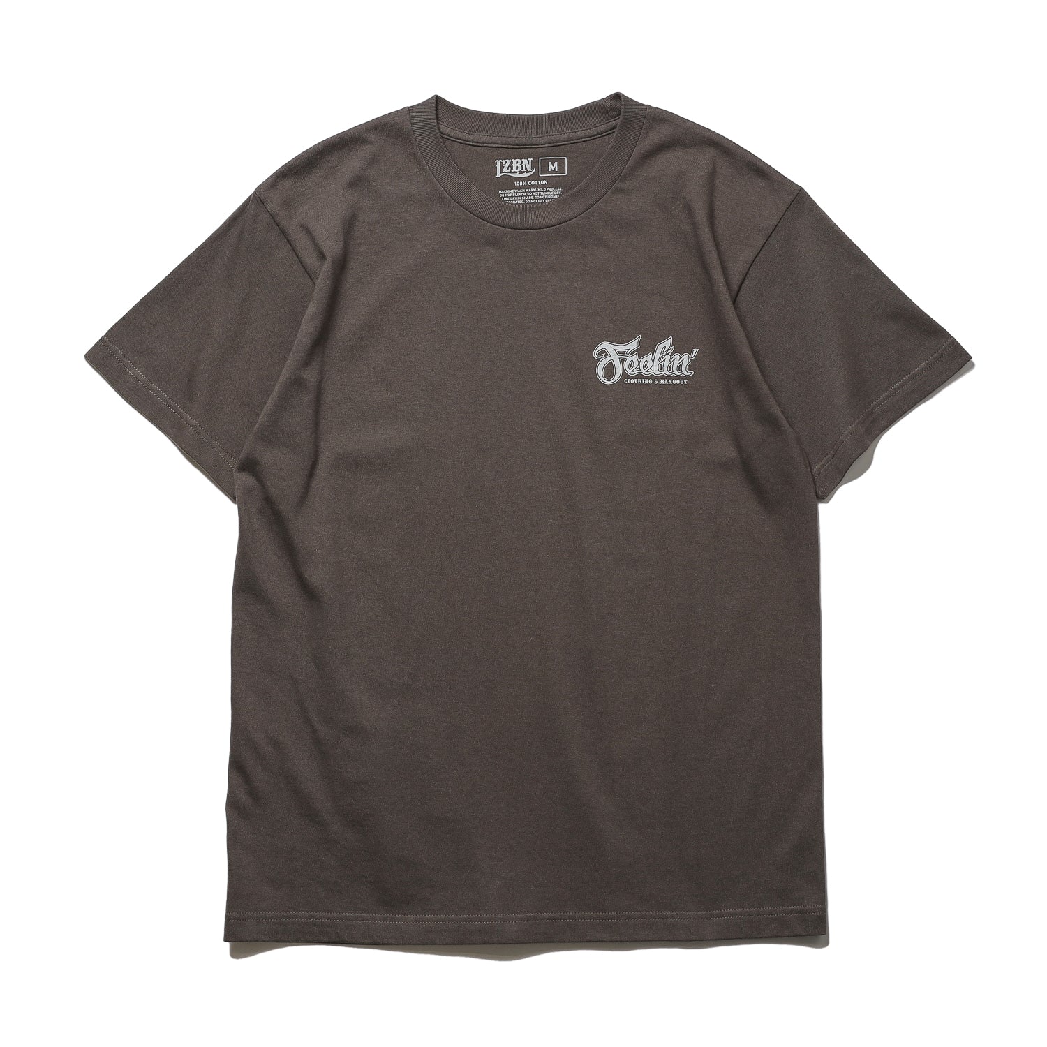 LZBN ROOL IN ROCK レイジーボンズ　安床武志 XL 黒 LZBN / Feelin' LOGO TEE (CHARCOAL)