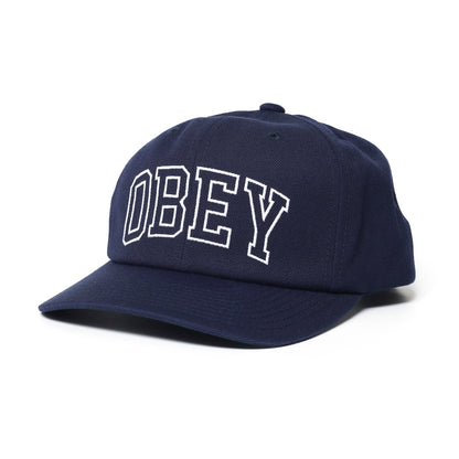 OBEY / OBEY ACADEMY 6 PANEL CLASSIC SNAPBACK CAP (NAVY)