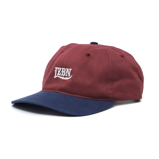 LZBN / LZBN LOGO EMB BRUSHED COTTON 6-PANEL CAP (BURGUNDY/NAVY)