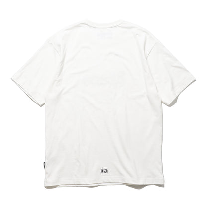 BLUCO / PRINT TEE -NOVEL- (WHITE)