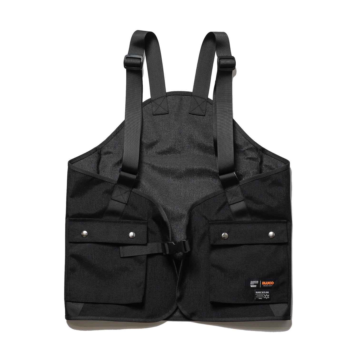 ブルコ(BLUCO) ブリックナイロン　ユーティリティベスト　black BLUCO / BURIC NYLON UTILITY VEST (BLACK) – Feelin'