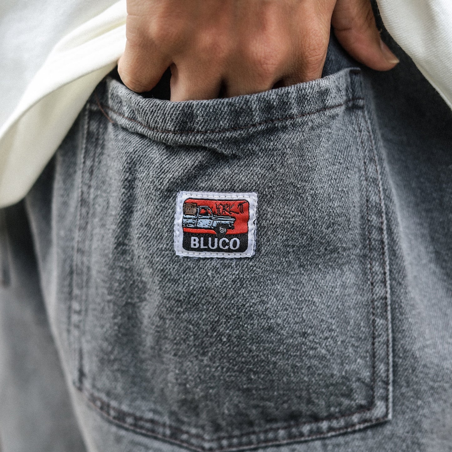 BLUCO / 12OZ DENIM EASY WORK SHORTS (BLACK)
