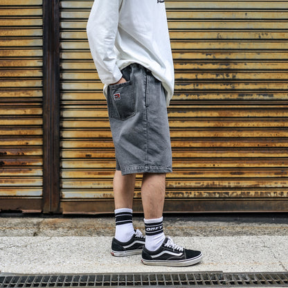 BLUCO / 12OZ DENIM EASY WORK SHORTS (BLACK)