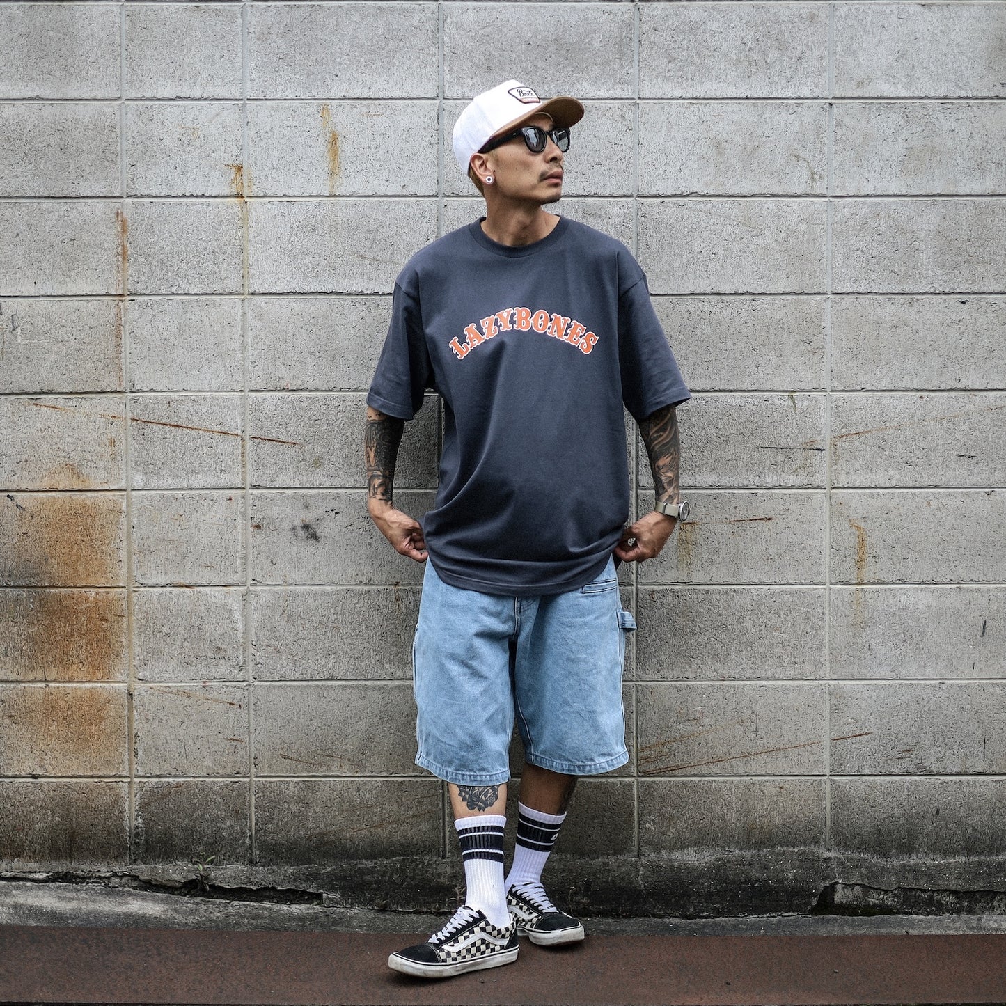 LZBN / ARCH LOGO TEE (DENIM)