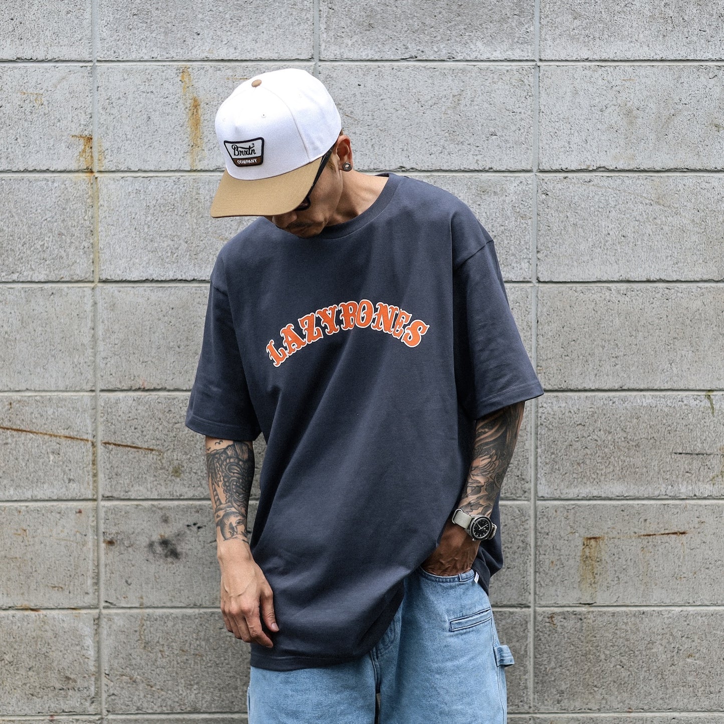 LZBN / ARCH LOGO TEE (DENIM)