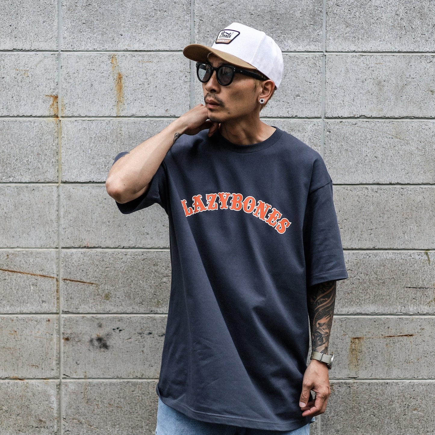 LZBN / ARCH LOGO TEE (DENIM)