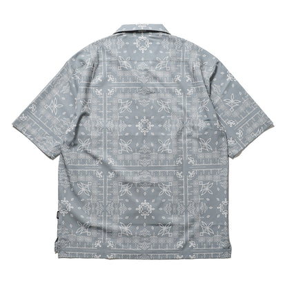 BLUCO / OPEN COLLAR SHIRT -BANDANA- (GRAY)