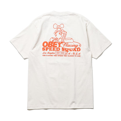 OBEY / SPEED SQUAD HEAVYWEIGHT T-SHIRT (VINTAGE WHITE)