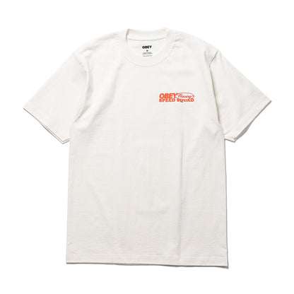 OBEY / SPEED SQUAD HEAVYWEIGHT T-SHIRT (VINTAGE WHITE)