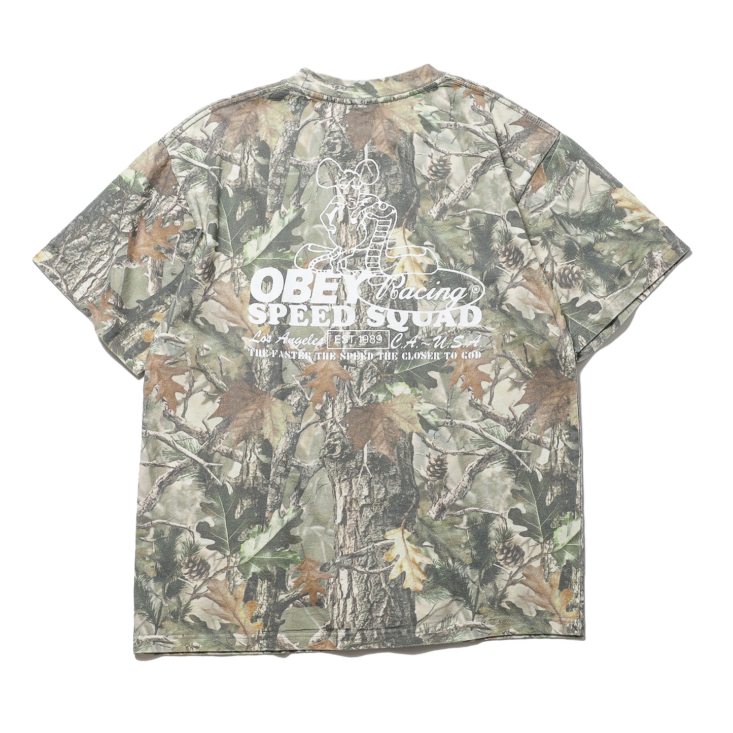 OBEY / SPEED SQUAD HEAVYWEIGHT T-SHIRT (LEAF CAMO)