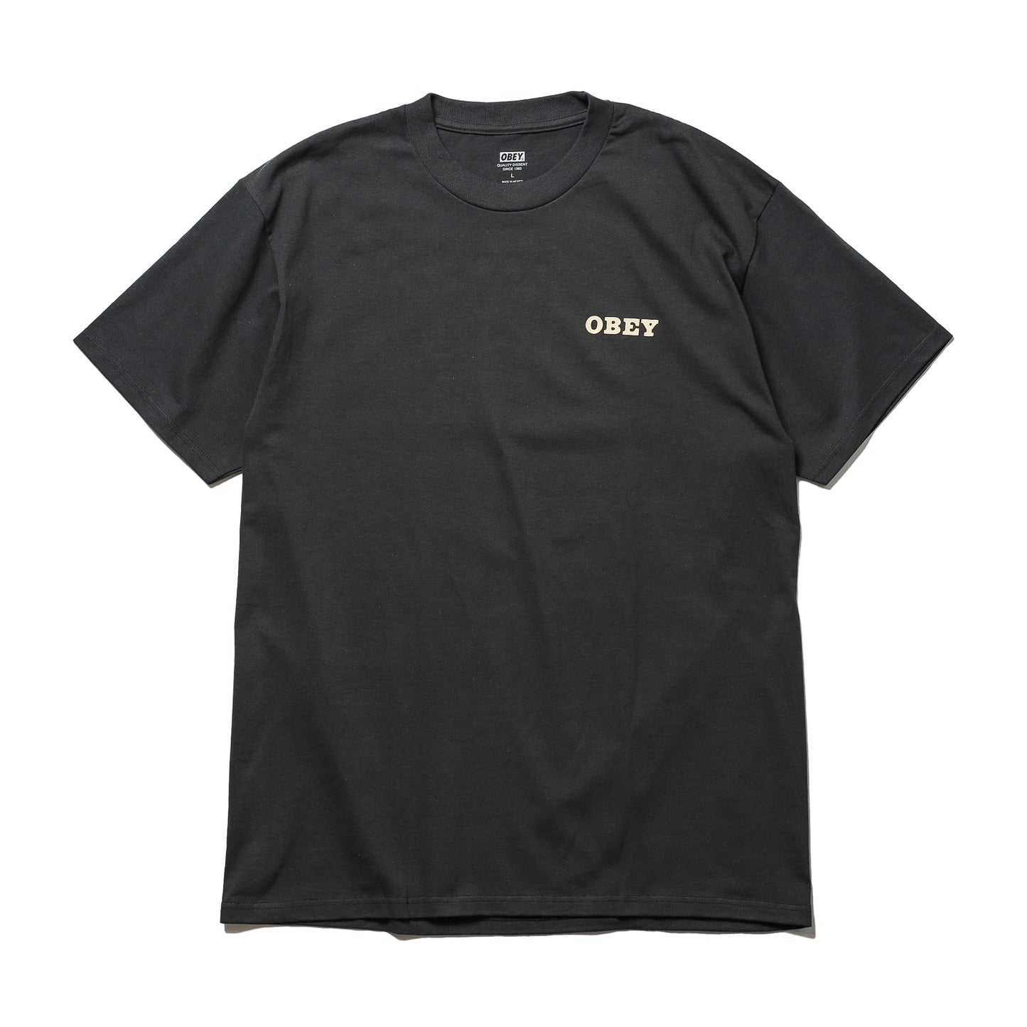 OBEY / SAVAGE SOUNDS LEOPARD CLASSIC T-SHIRT (VINTAGE BLACK)