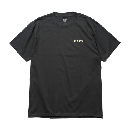 OBEY / SAVAGE SOUNDS LEOPARD CLASSIC T-SHIRT (VINTAGE BLACK)