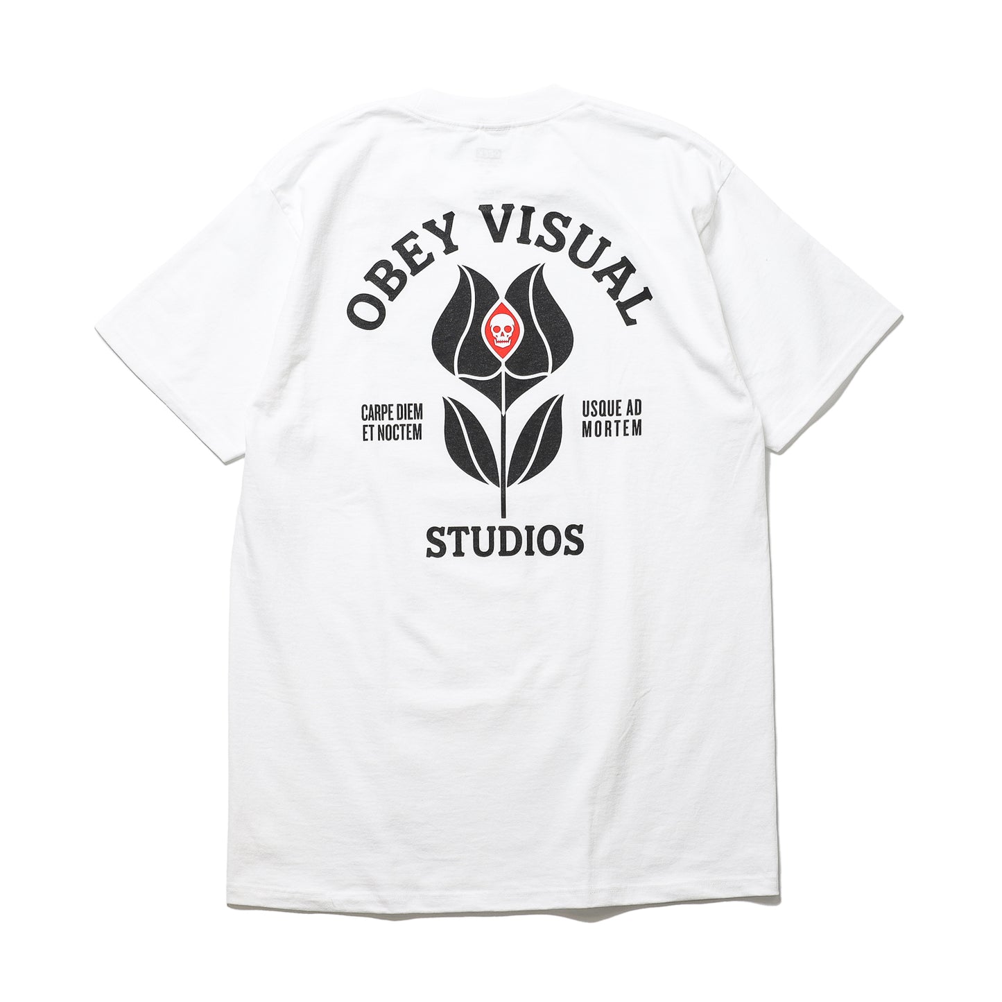 OBEY / VISUAL STUDIOS FLOWER CLASSIC T-SHIRT (WHITE)