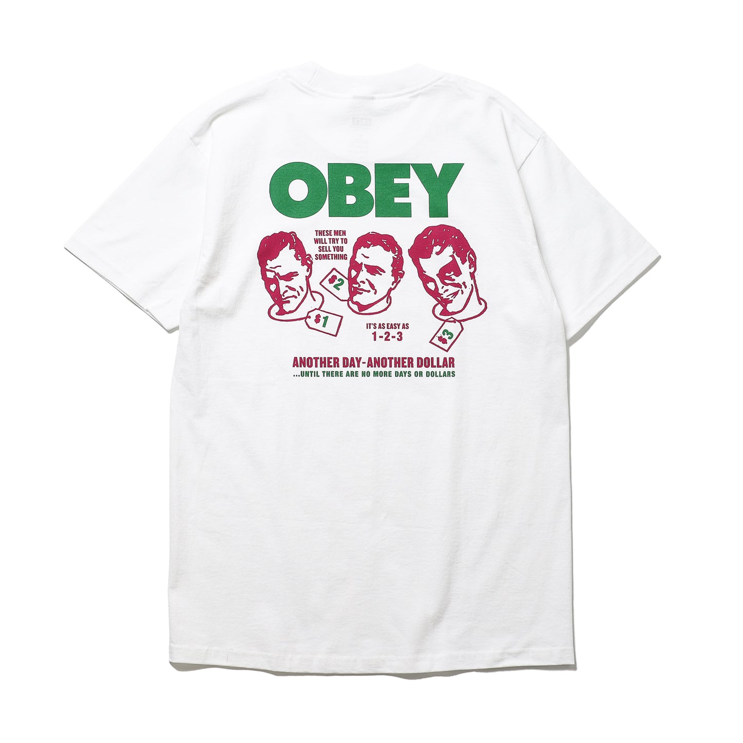 OBEY / OBEY ANOTHER DOLLAR CLASSIC T-SHIRT (WHITE)