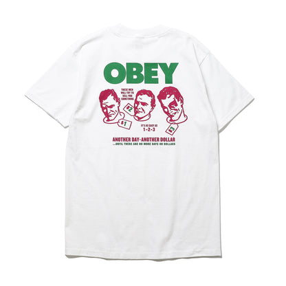 OBEY / OBEY ANOTHER DOLLAR CLASSIC T-SHIRT (WHITE)