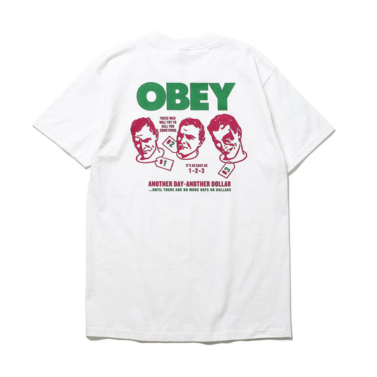 OBEY / OBEY ANOTHER DOLLAR CLASSIC T-SHIRT (WHITE)
