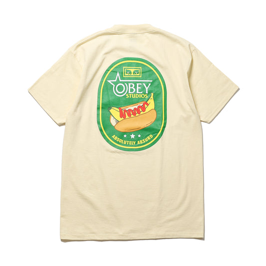 OBEY / ABSOLUTELY ABSURD CLASSIC T-SHIRT (PALE YELLOW)