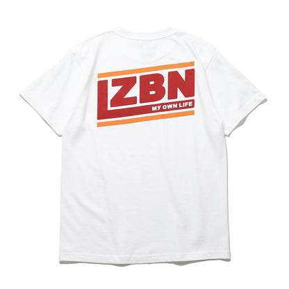LZBN / SLANT LOGO TEE (WHITE)