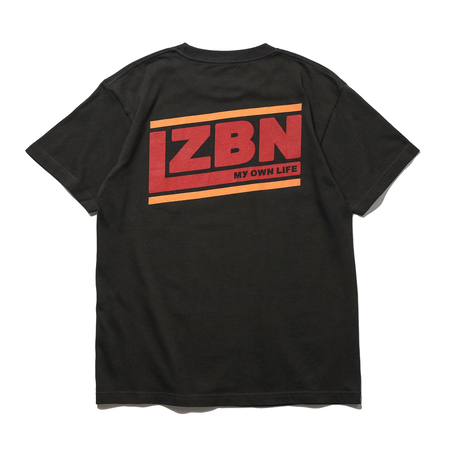 LZBN / SLANT LOGO TEE (SMOKE BLACK)