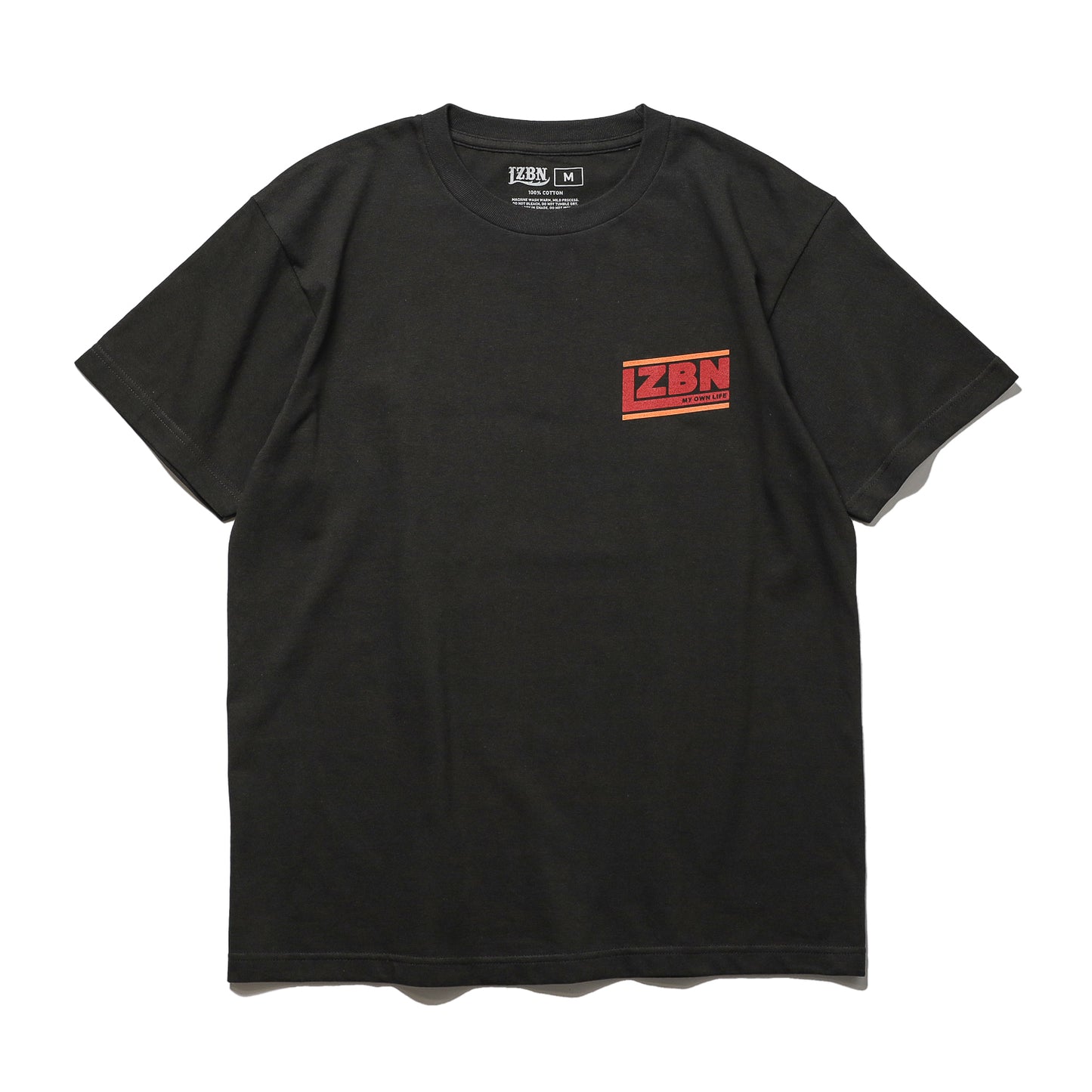 LZBN / SLANT LOGO TEE (SMOKE BLACK)