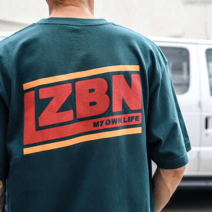 LZBN / SLANT LOGO TEE (TEAL GREEN)