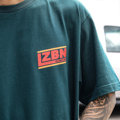 LZBN / SLANT LOGO TEE (TEAL GREEN)