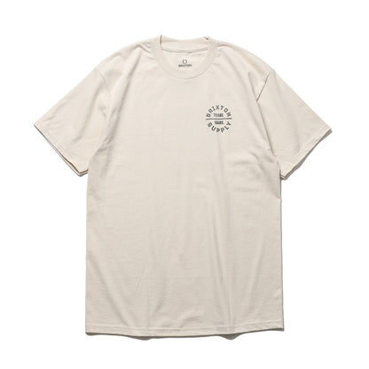 BRIXTON / OATH V S/S STD  (CREAM/WASHED BLACK)