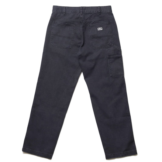 OBEY / HARDWORK CARPENTER DENIM (BLACK FADED WASH)