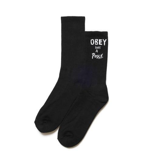 OBEY / OBEY HAS A POSSE SOCKS (BLACK)