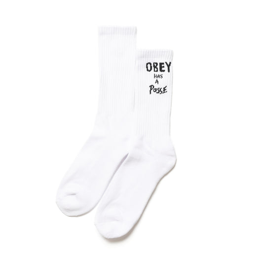 OBEY / OBEY HAS A POSSE SOCKS (WHITE)