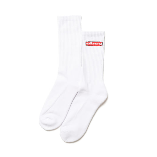 OBEY / OBEY OVAL SOCKS (WHITE)