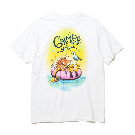 ANTIHERO / GRIMPLE BEACH S/S TEE (WHITE)