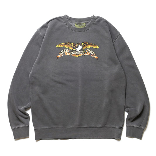 ANTIHERO / EAGLE CREWNECK SWEAT (PIGMENT BLACK/BLACK MULTI)